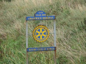 Greenwich Meridian Marker; England; Cambridgeshire; Flood